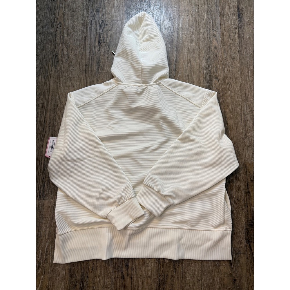 Simply Southern Hooded Ribbed Pullover Pearl White Large SKU86689-LARGE NEW - Picture 6 of 7